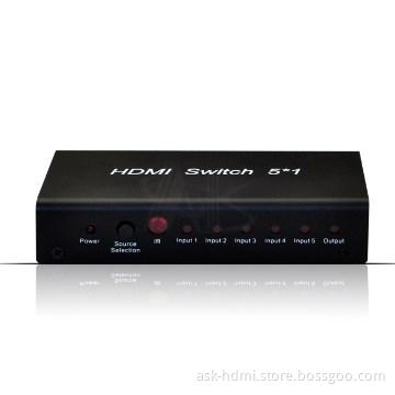 Audio video switcher 5 in 1 out